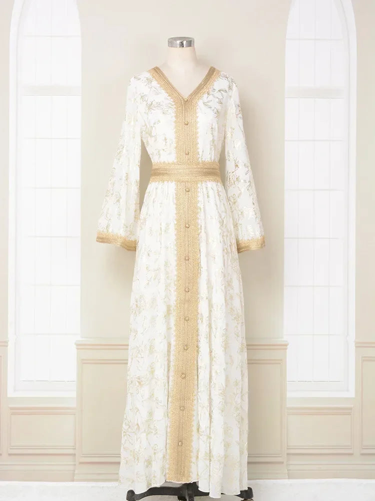 Beaded Dubai Abaya Dress