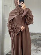 Abaya Bow Kaftan Dress
