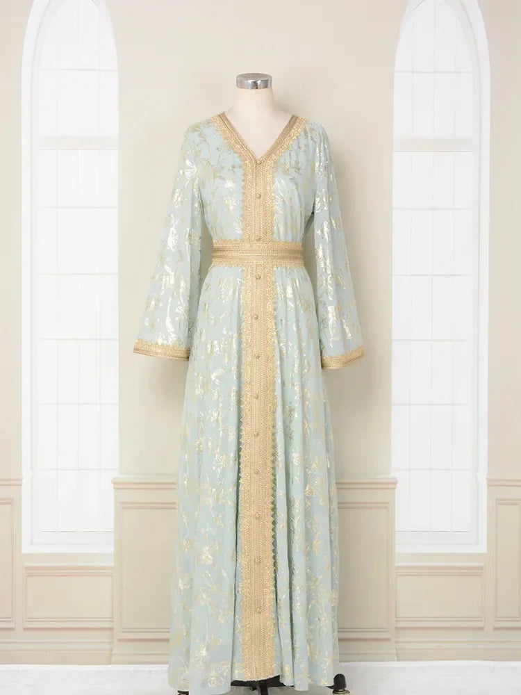 Beaded Dubai Abaya Dress
