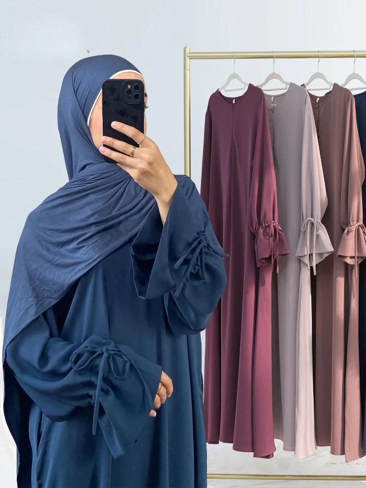Abaya Bow Kaftan Dress