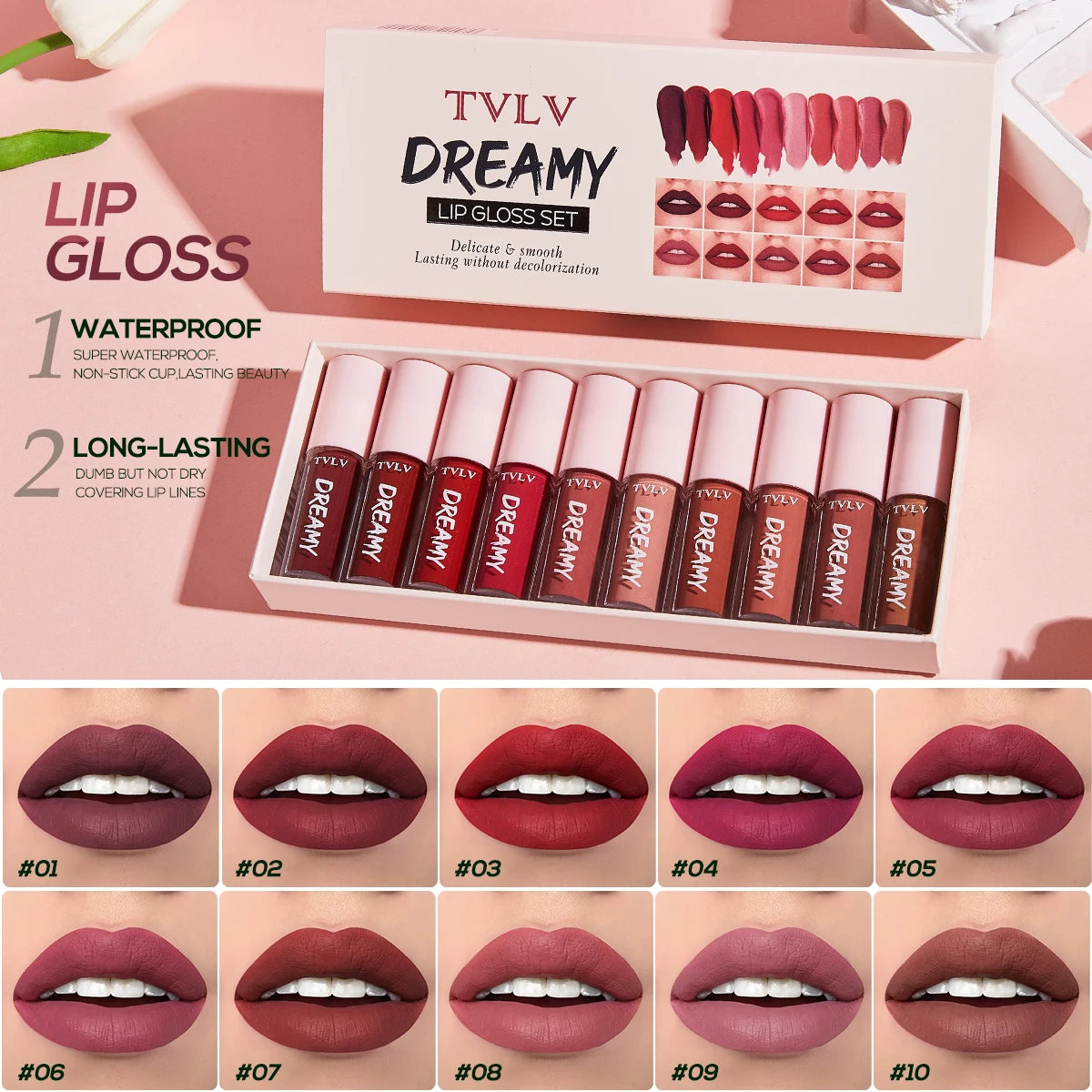 Ten Color Lip Glaze Set