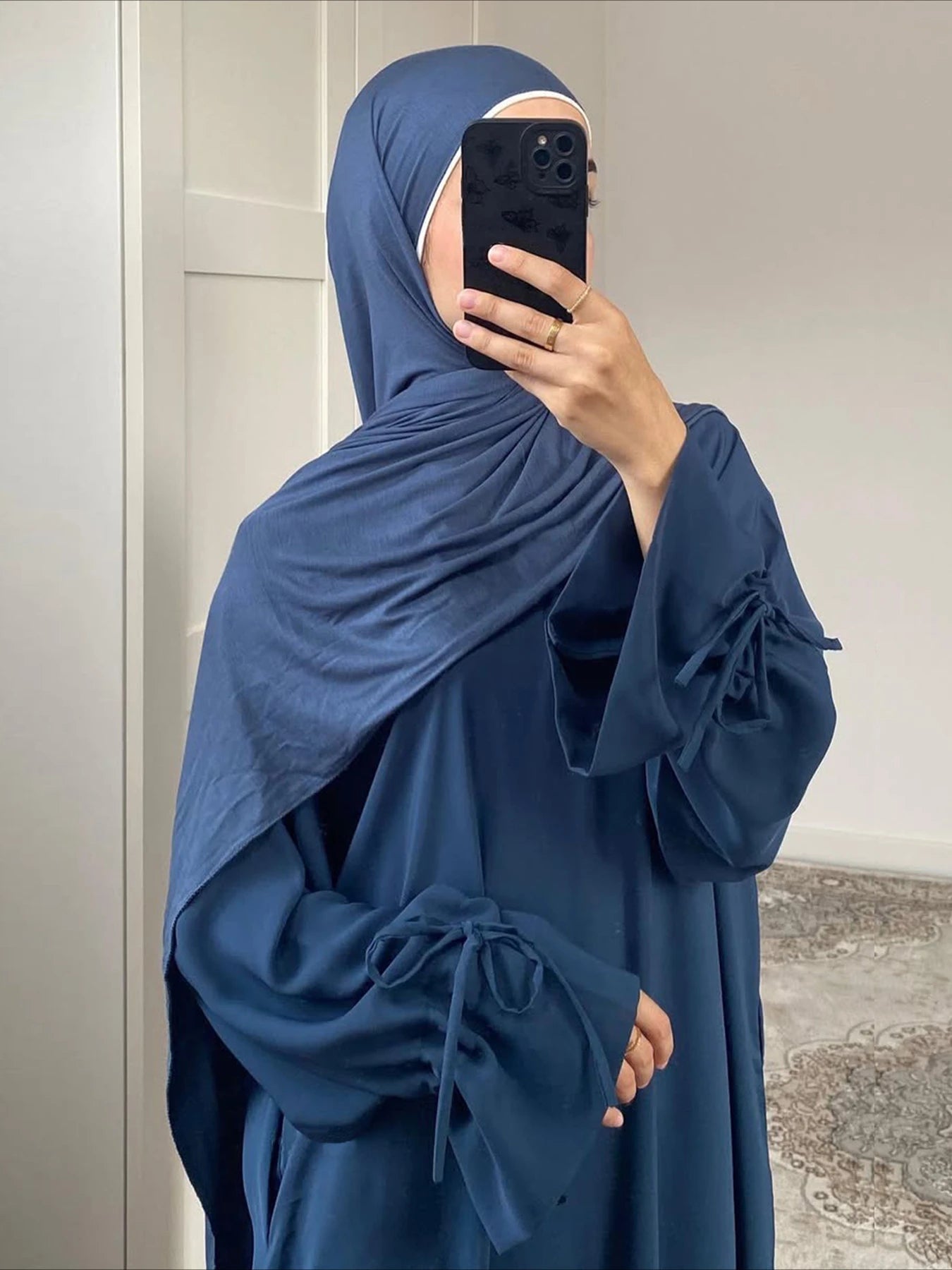 Abaya Bow Kaftan Dress