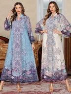 Print Dubai Abaya Dress