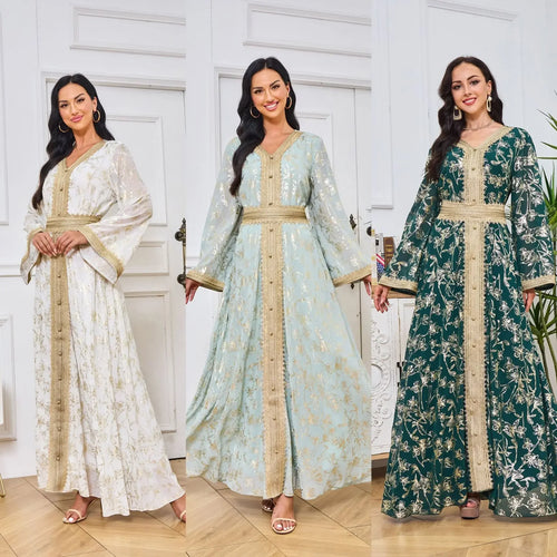 Beaded Dubai Abaya Dress