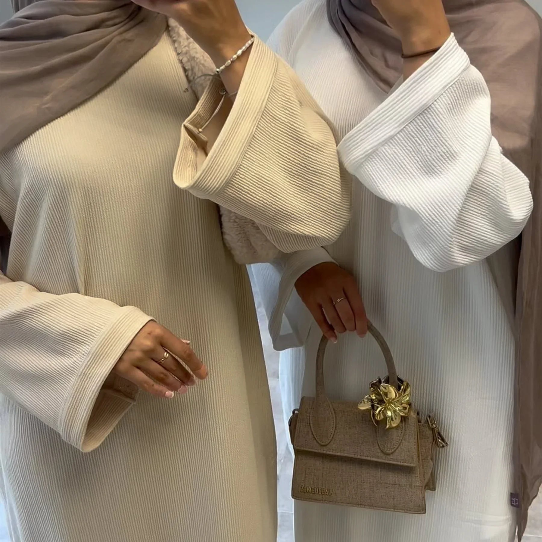 Corduroy Abaya Winter Dress