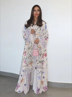 Open Cardigan Abaya Dress