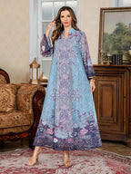 Print Dubai Abaya Dress