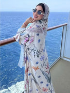 Open Cardigan Abaya Dress