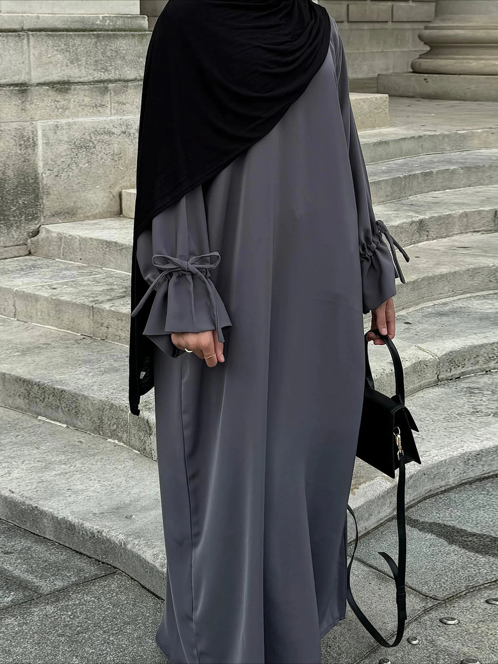 Abaya Bow Kaftan Dress