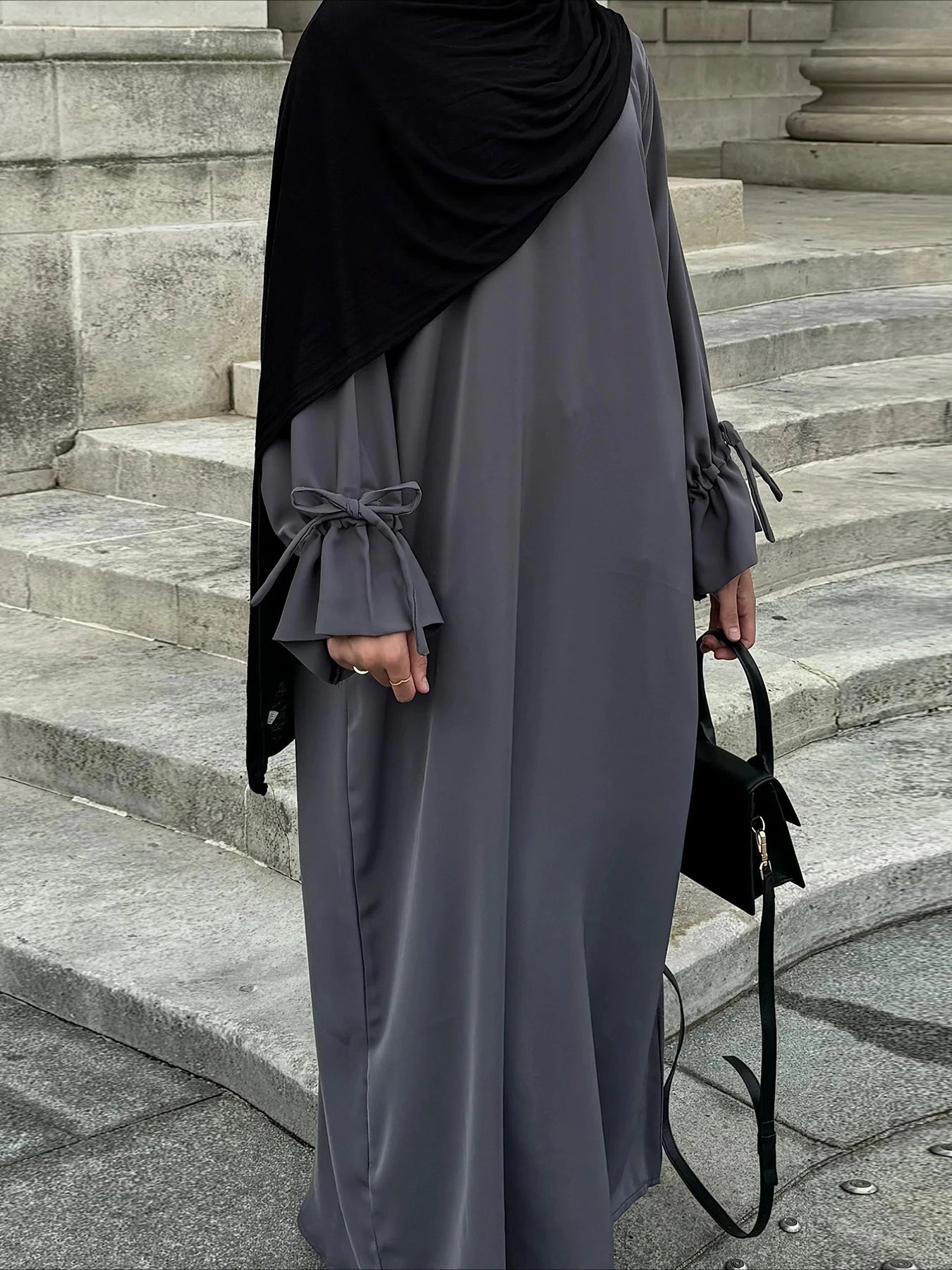 Abaya Bow Kaftan Dress