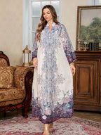 Print Dubai Abaya Dress